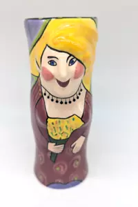 Lady Vase Curvy Lady Form Vintage Charma Designs McGovney Camarot Design 8,5" - Bild 1 von 11