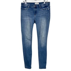 Henry & Belle Jeans Womens 12 31" Blue Super Skinny Leg Fading Whiskering Casual - Picture 1 of 8