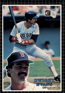 1985 Donruss Action All-Stars Boston Red Sox Baseball Card #15 Dwight Evans