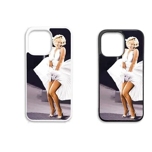 Printed Silicone Clip Mobile Phone Case Cover For iPhone Marilyn Monroe Dress - Picture 1 of 6