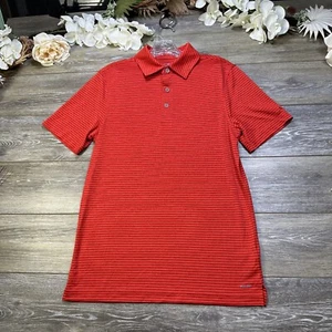 Champion DUO DRY Polo Shirt Size Small Men’s Performance Stripe Golf Polo Red - Picture 1 of 15