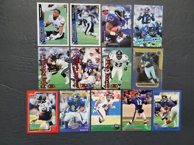 RAVENS FOOTBALL CARDS Your Pick 1996-2000 Topps Upper Deck Fleer Score Pacific - Image 1 of 2