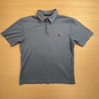 Tommy Jeans Mens XL Blue Short Sleeve Casual Polo T Shirt Top Golf Sport Golfing