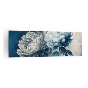 Wandbilder 160x50cm Leinwandbild Blumen Klassisch Rokoko XXL Bilder Wanddeko