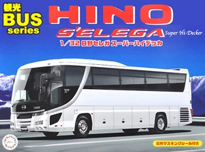 Fujimi 011103 1/32 Hino S'elega Super Hi-Decker Bus w/Masks - Picture 1 of 1