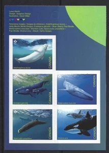 CANADA 2022 ENDANGERED WHALES SELF ADHESIVE SET OF 5 UNMOUNTED MINT, MNH - Picture 1 of 1