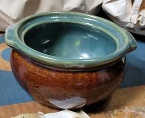 Brown Turquoise Red Wing Pottery Mid-Century MCM Country Fair Stoneware - Picture 1 of 2