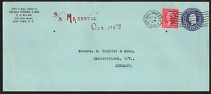 U400? UNITED STATES 3c US postal stationery LONG ENVELOPE , posted in 1932 - Picture 1 of 2