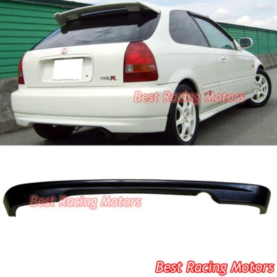 Para Honda Civic 1996-2000 3 puertas escotilla estilo CTR labio de parachoques trasero (uretano) Foto 1 de 2