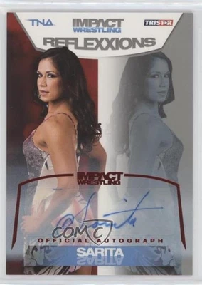 2012 TRISTAR TNA Impact Wrestling Reflexxions Auto Red /25 Sarita #47 Auto - Image 1 of 2