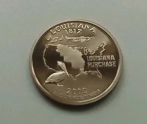 2002 S Louisiana State Quarter Gem Proof Deep Cameo copper/nickle - Picture 1 of 2