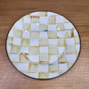 MacKenzie Piatto da Pranzo Smaltato a Scacchi per Bambini 10" Ritirato Nuovo con etichette - Foto 1 di 8