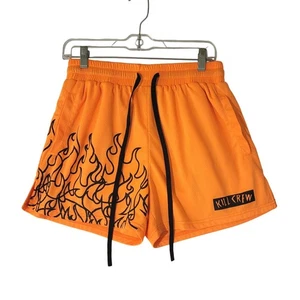 Pantalones Cortos Kill Crew XL Naranja Llama Muay Thai Cordón Unisex Para Hombre - Imagen 1 de 8