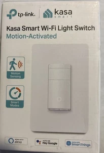 Kasa Smart Motion Sensor Switch and Dimmer Light Switch White ES20M - Picture 1 of 3