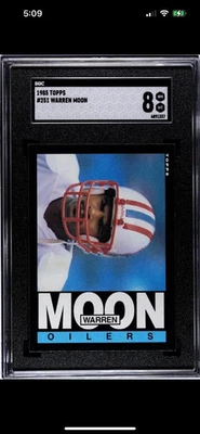 1985 Topps - Warren Moon #251 (RC) Sweet - Clean Card- SGC-8 HOF - Image 1 of 2