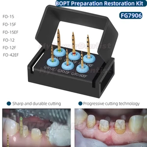 Dental Preparation Bur BOPT Kit Vertical Restoration Crown Restoration FG7906 - Picture 1 of 10