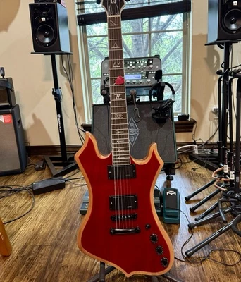 Wylde Audio  Nomad Cocobolo Copy Electric Guitar HH Pickups Red Open Box New - Image 1 of 4