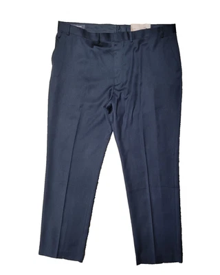 Pantalones Dockers negros lisos talla 42W X 32L mezcla de polietileno/rayón pierna cónica frontal plana Foto 1 de 4