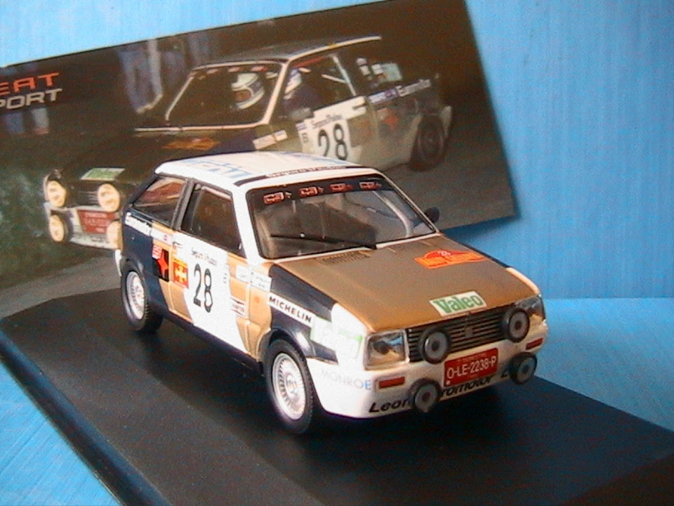 Seat Ibiza 1.5 GLX Gr. B #28 Grana Tomas Morales Rally Catalunya 1986 Ixo 1/43 - Image 1 of 1