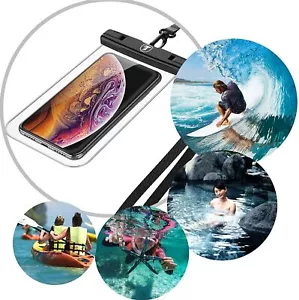 Waterproof Phone Bag Pouch Swim Cell Phone Case Cover Dry Bag for iPhone Samsung - Picture 1 of 6