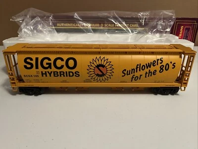 MTH 20-97468 - 4-Bay Cylindrical Hopper - Sigco Hybrids #105 - O Scale - Image 1 of 4