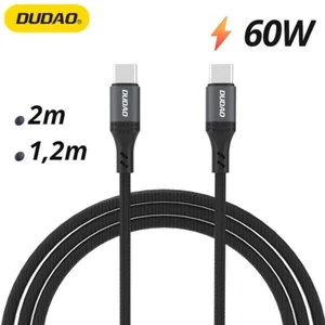 Kabel ładujący USB-C 60W Szybki kabel do transmisji danych USB C Kabel 2 m / 1,2 m Dudao - Zdjęcie 1 z 5