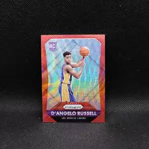 2015-16 Prizm D'Angelo Russell #322 Red Wave Prizm Rookie Card /350 - Picture 1 of 2