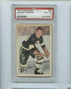 1953 Parkhurst Johnny Pierson Boston Bruins #88 🚀⚾️ PSA Graded 4 - Bild 1 von 2