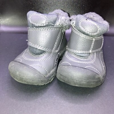 Koala Baby Boys' Black/Grey Slip-On Shoes Size 5 - Image 1 of 4