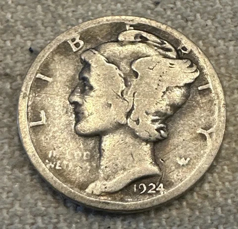 1924 D Mercury Dime Cover