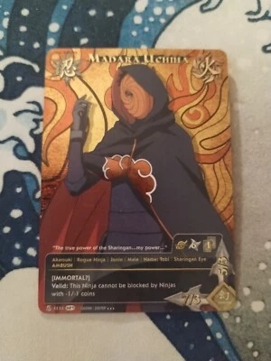 Naruto CCG Madara Uchiha [Immortal?] Super Rare - Image 1 of 4
