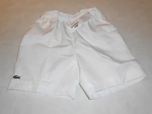 US$70 Authentic LACOSTE Sport Boys TENNIS SHORTS Size 8 ans/years White NWT - Picture 1 of 12