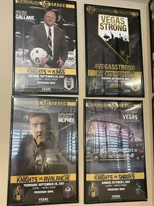 Juego completo de carteles inaugurales de la temporada 2018 de Las Vegas Golden Knights enmarcados - Imagen 1 de 12