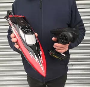 RADIO RC REMOTE CONTROL SPEED BOAT FAST, LED LIGHTS, SELF RIGHTING READY TO RUN! - Picture 1 of 10