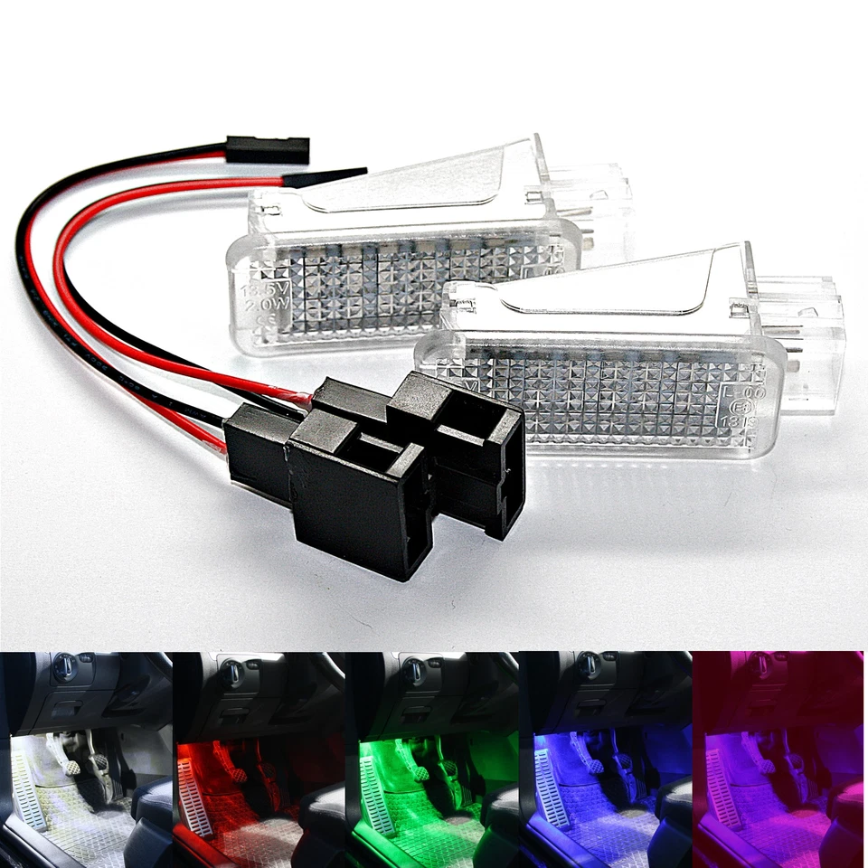 2x LED module footwell lighting suitable for Seat Alhambra Leon 5F ST 710 white - Image 1 of 1