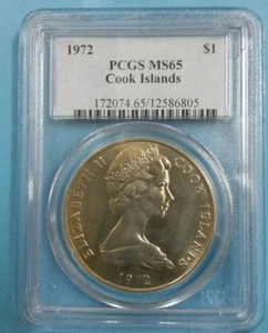 1972 Cook Islands $1 PCGS MS65 BU - Picture 1 of 6