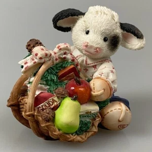 Marys Moo Moos Weihnachten Geschenkkorb Kuh lecken gute Leckereien Kuh Figur Rentner - Bild 1 von 8
