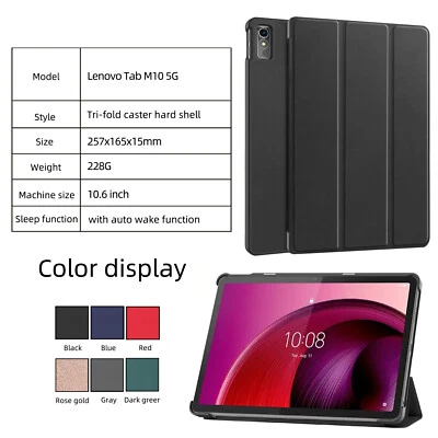 NUEVO Para Lenovo Tab M10 5G 10.61" Tablet Delgada Magnética Plegable Cubierta Estuche Abatible Foto 1 de 4
