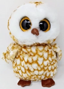 Ty Beanie Boos 9 Zoll Plüschtier Swoops Eule orange Glitzeraugen Stofftier Spielzeug - Bild 1 von 6