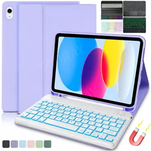 For iPad 11th Gen 11" A16 2025 Smart Case Cover With Touchpad Backlit Keyboard - Picture 1 of 123