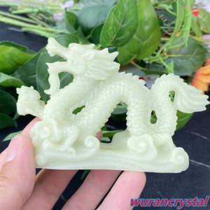 4,2" Leuchtstein Drachenschädel Quarz Kristall Schädel geschnitzte Spitze Figuren 1 Stück - Bild 1 von 12