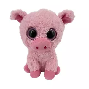 Peluche TY Beanie Boo 9" Corky the Pink Pig 2011 retirado TySilk - Imagen 1 de 7