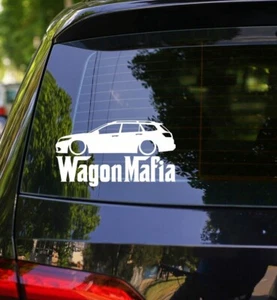 Lowered WAGON MAFIA Silhouette Decal Sticker for Acura TSX Sport Wagon 2009-14 - Picture 1 of 3