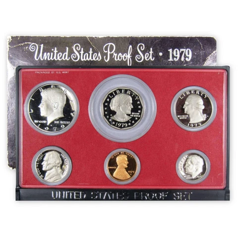 1979 Proof Set Type 1 U.S. Mint Original Government Packaging OGP Collectible Cover