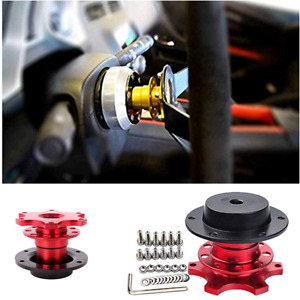 6 Hole Car Steering Wheel Quick Release Hub Adapter Removable Snap Off Boss Kit