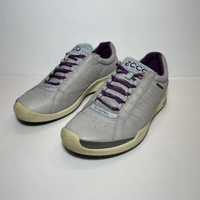 Ecco Biom Spikeless Golf Sneaker Women Shoes Size 5/5.5 EU 36 Gray Yak Leather - Image 1 of 4
