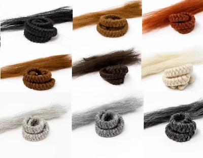 Peluca Mehron Crepe Cabello Efectos Especiales Barba Bigote Escenario Teatral TV Maquillaje  Foto 1 de 4