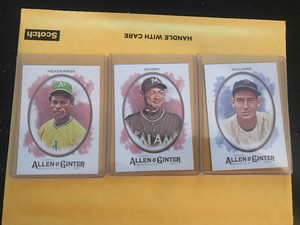 2017 Topps heritage Ricky Henderson,Ichiro And Ted Williams cards