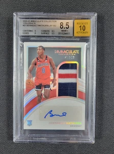 2022-23 Immaculate Bennedict Mathurin 3-Color Patch Rookie Auto /49 BGS 8.5 - Picture 1 of 2