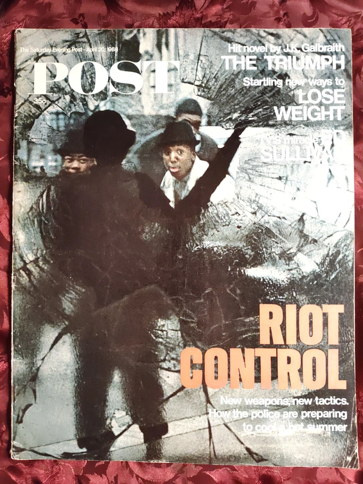 Saturday Evening POST April 20 1968 4/20/68 ED SULLIVAN GALBRAITH - Image 1 of 1